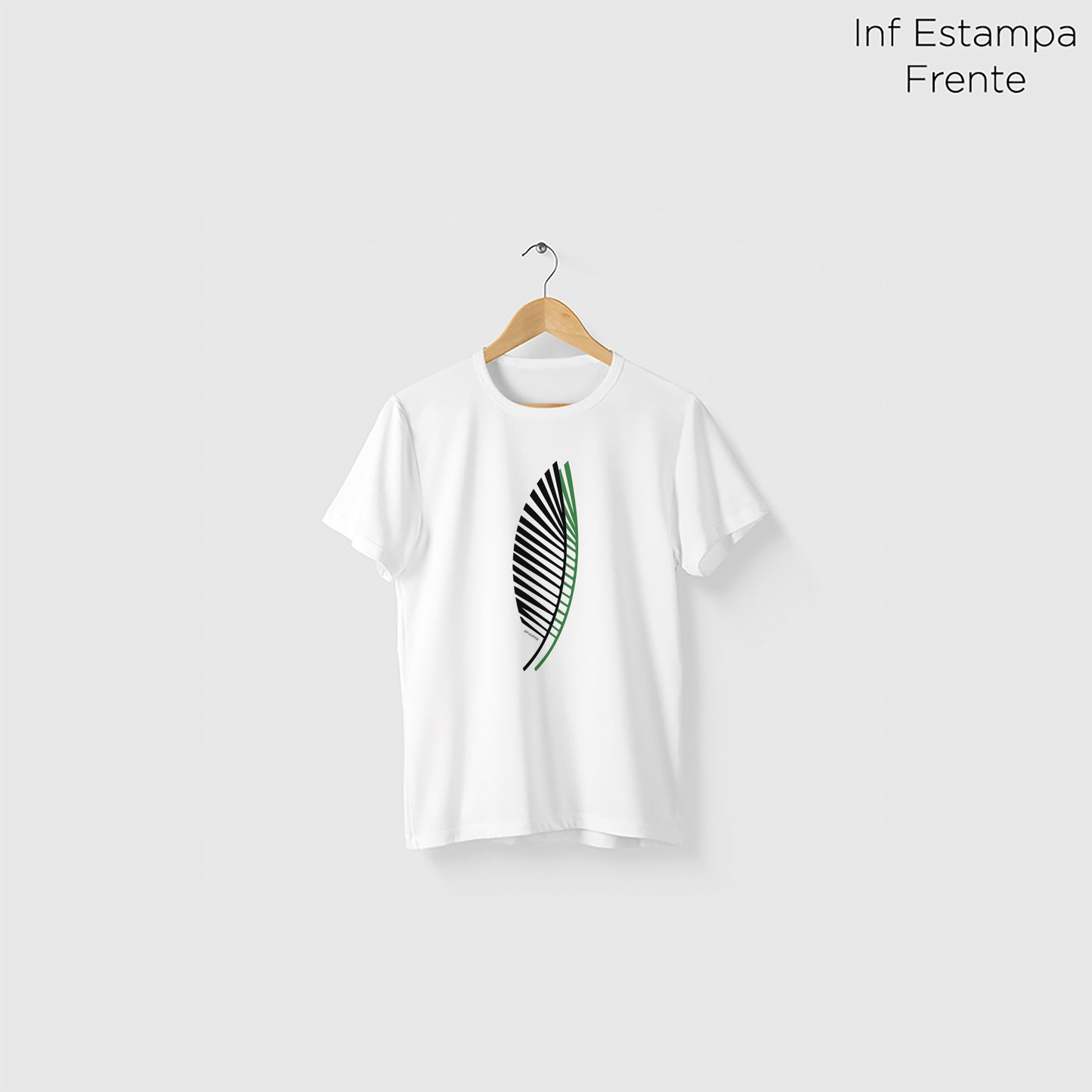 Camiseta Amazônia ASAS FOLHAS – BRANCO - cód 2206