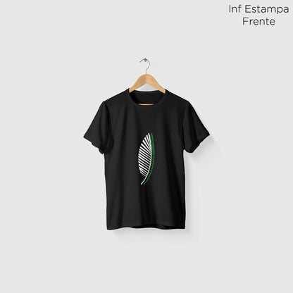 Camiseta Amazônia ASAS FOLHAS – PRETO - cód 2206