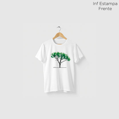 Camiseta Amazônia AQUARELA ÁRVORE – BRANCO - cód 2212