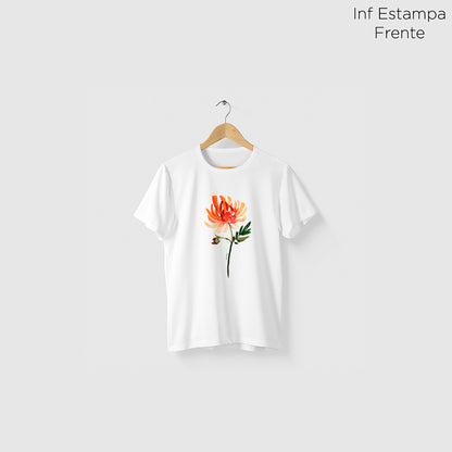 Camiseta Amazônia FLOR AQUARELA – BRANCO - cód 2213