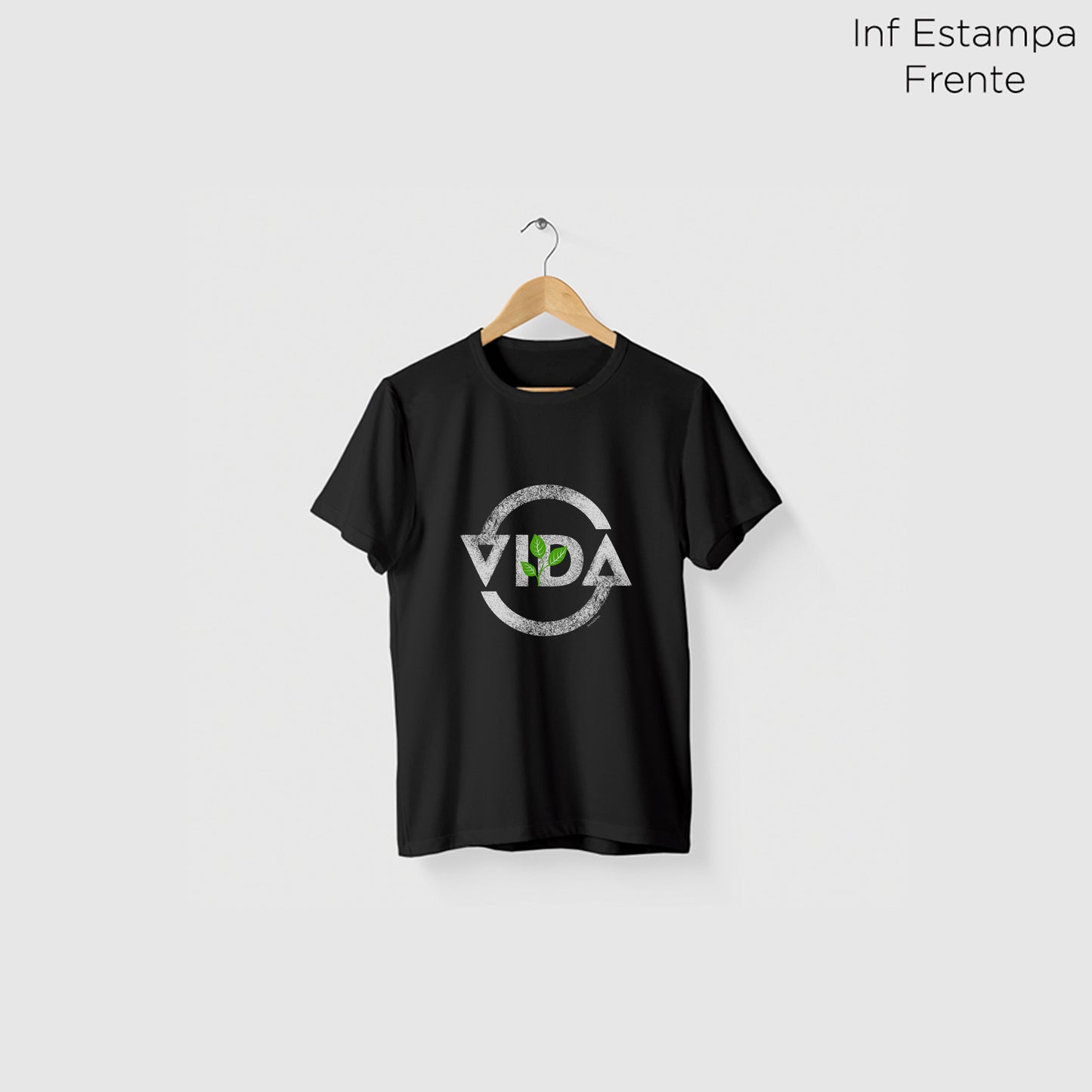 Camiseta Amazônia CICLO DA VIDA – PRETO - cód 2214