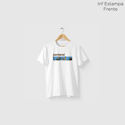 Camiseta Amazônia BIOMA PANTANAL - BRANCO - cód 2229