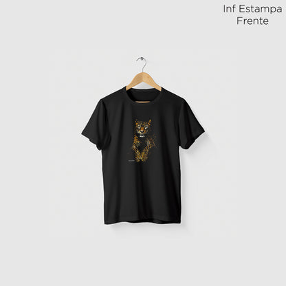 Camiseta Amazônia SILÊNCIO SELVAGEM - PRETO - cód 2256