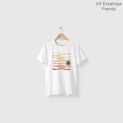 Camiseta Amazônia VENTO HORIZONTE - BRANCO - cód 2268
