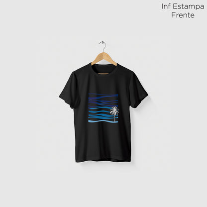 Camiseta Amazônia VENTO HORIZONTE - PRETO - cód 2268