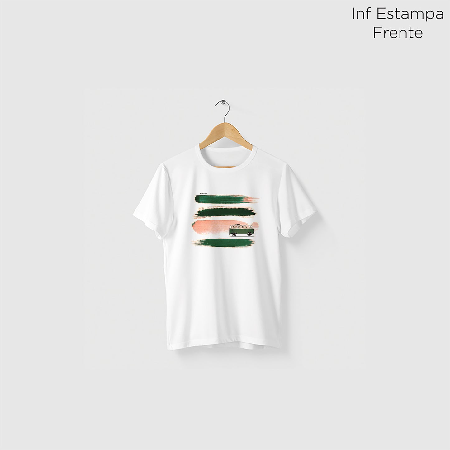 Camiseta Amazônia CAMINHO LIVRE - BRANCO - cód 2269
