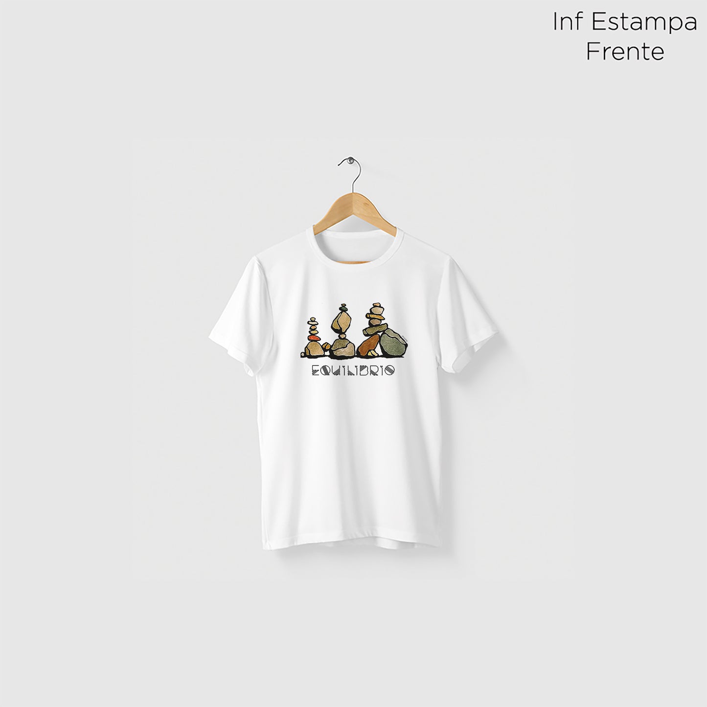 Camiseta Amazônia EQUILÍBRIO - BRANCO - cód 2278
