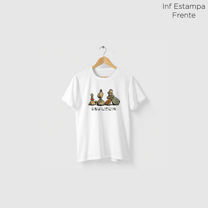 Camiseta Amazônia EQUILÍBRIO - BRANCO - cód 2278