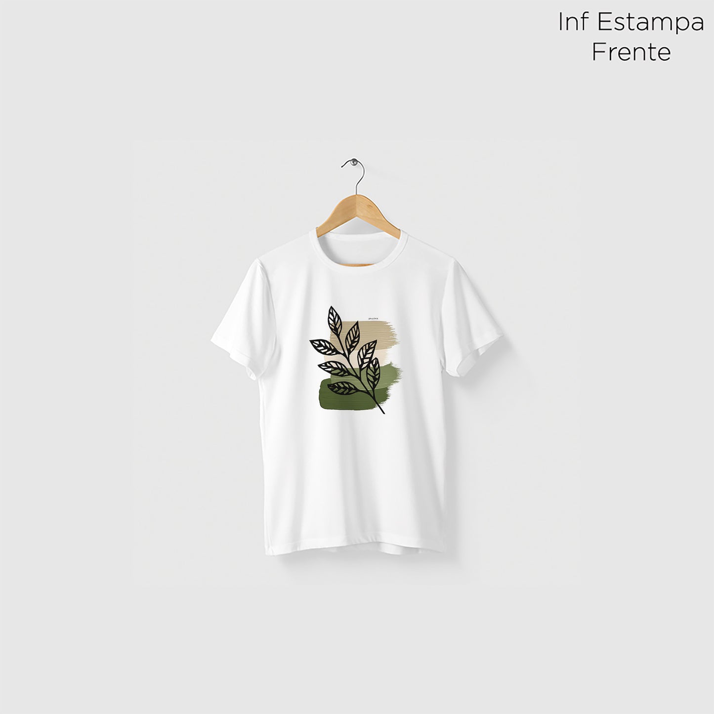 Camiseta Amazônia BIOFOLHA - BRANCO - cód 2279