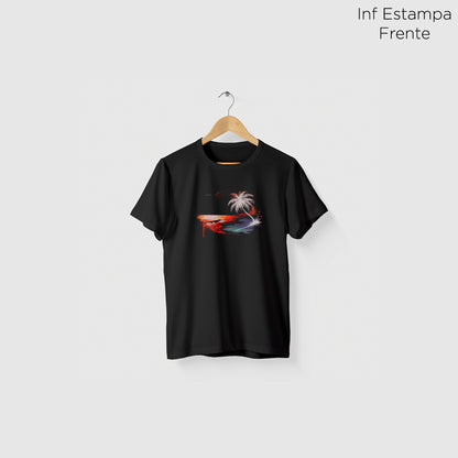Camiseta Amazônia PRAIA DESERTA - PRETO - cód 2287