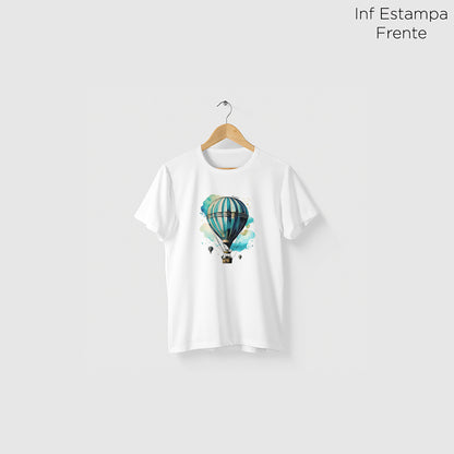 Camiseta Amazônia BALÃO - BRANCO - cód 2289