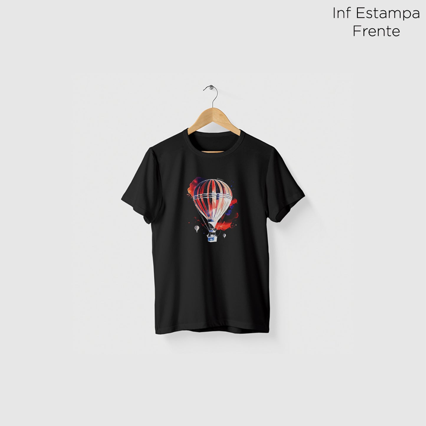Camiseta Amazônia BALÃO - PRETO - cód 2289