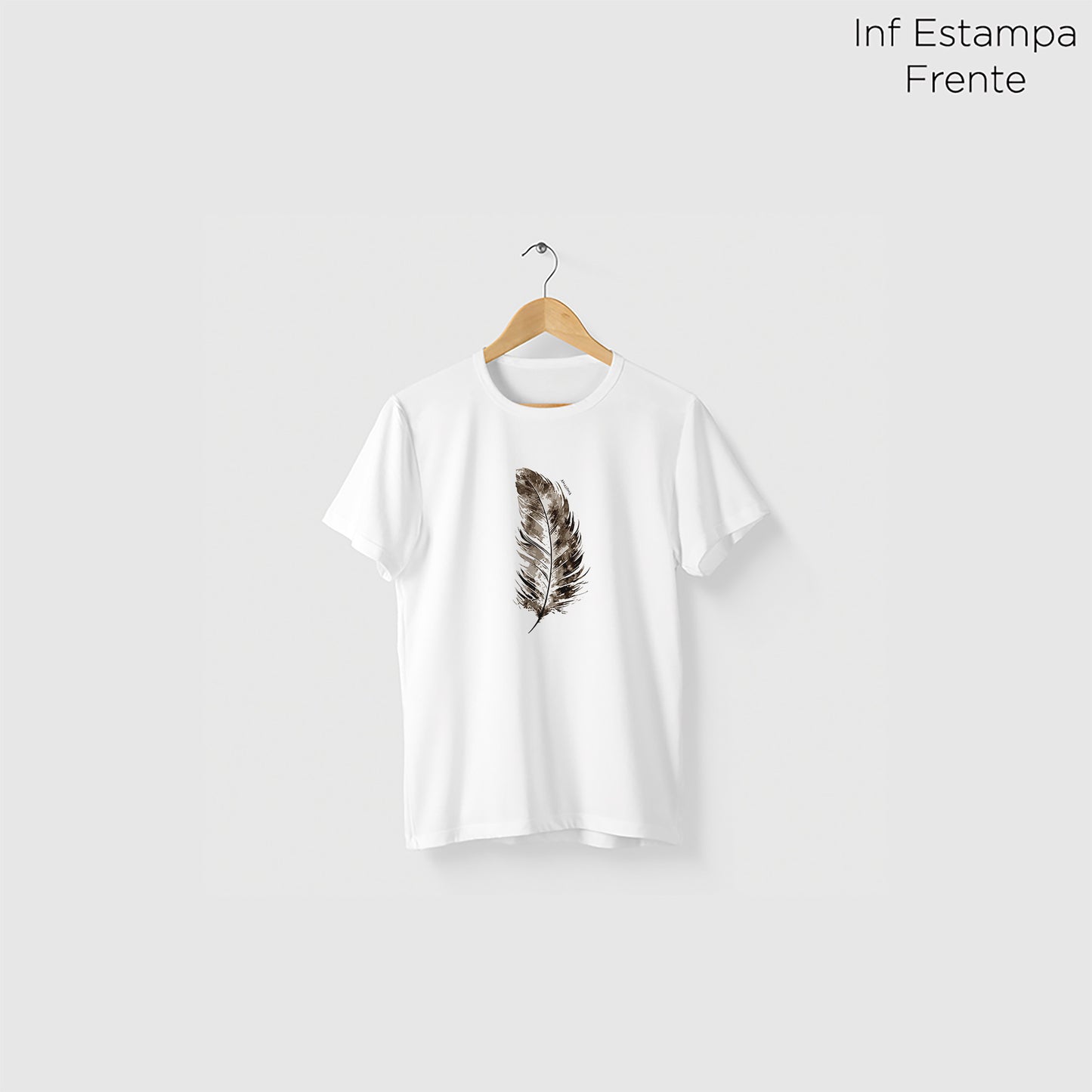 Camiseta Amazônia PENA REAL - BRANCO - cód 2292