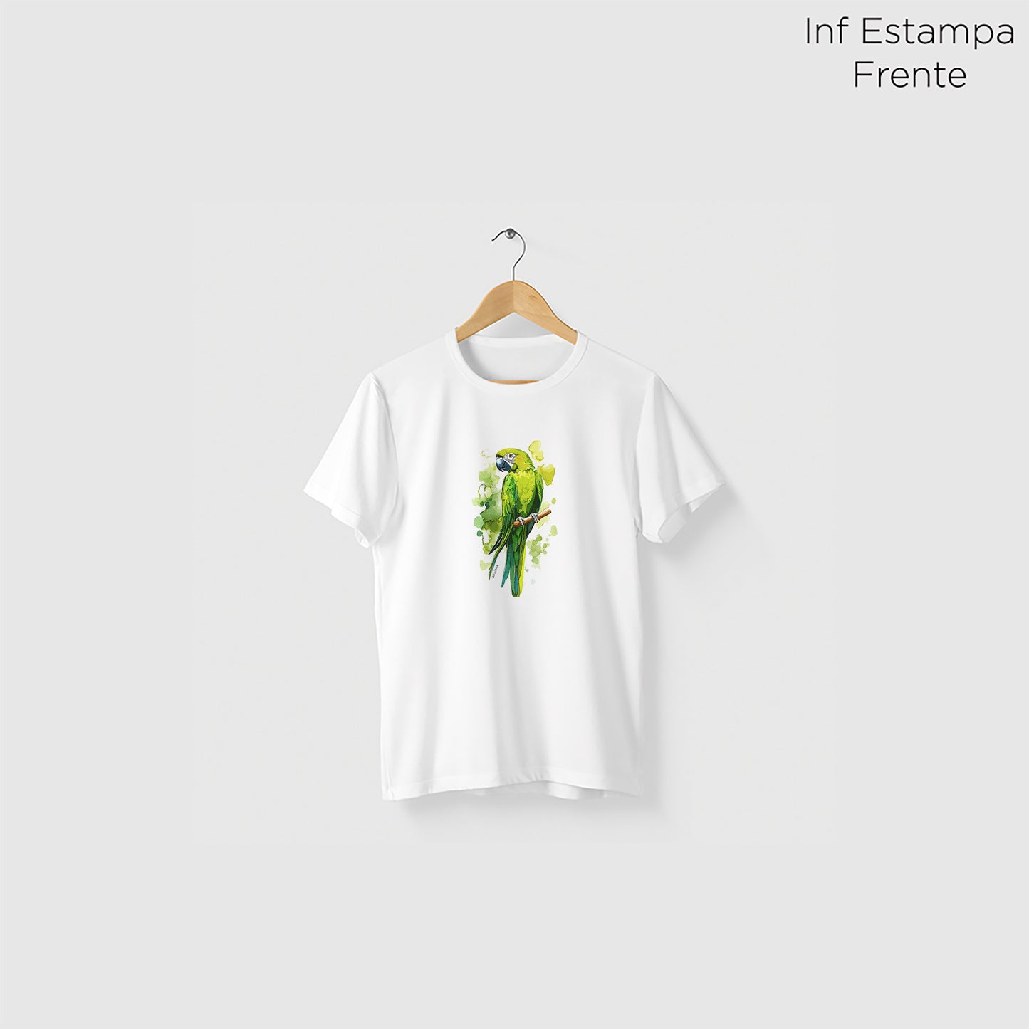 Camiseta Amazônia GREEN BIRD - BRANCO - cód 2303