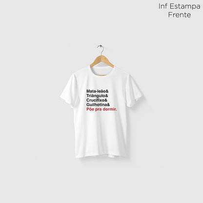 Camiseta Amazônia JIU-JITSU GOLPES – BRANCO - cód 2325