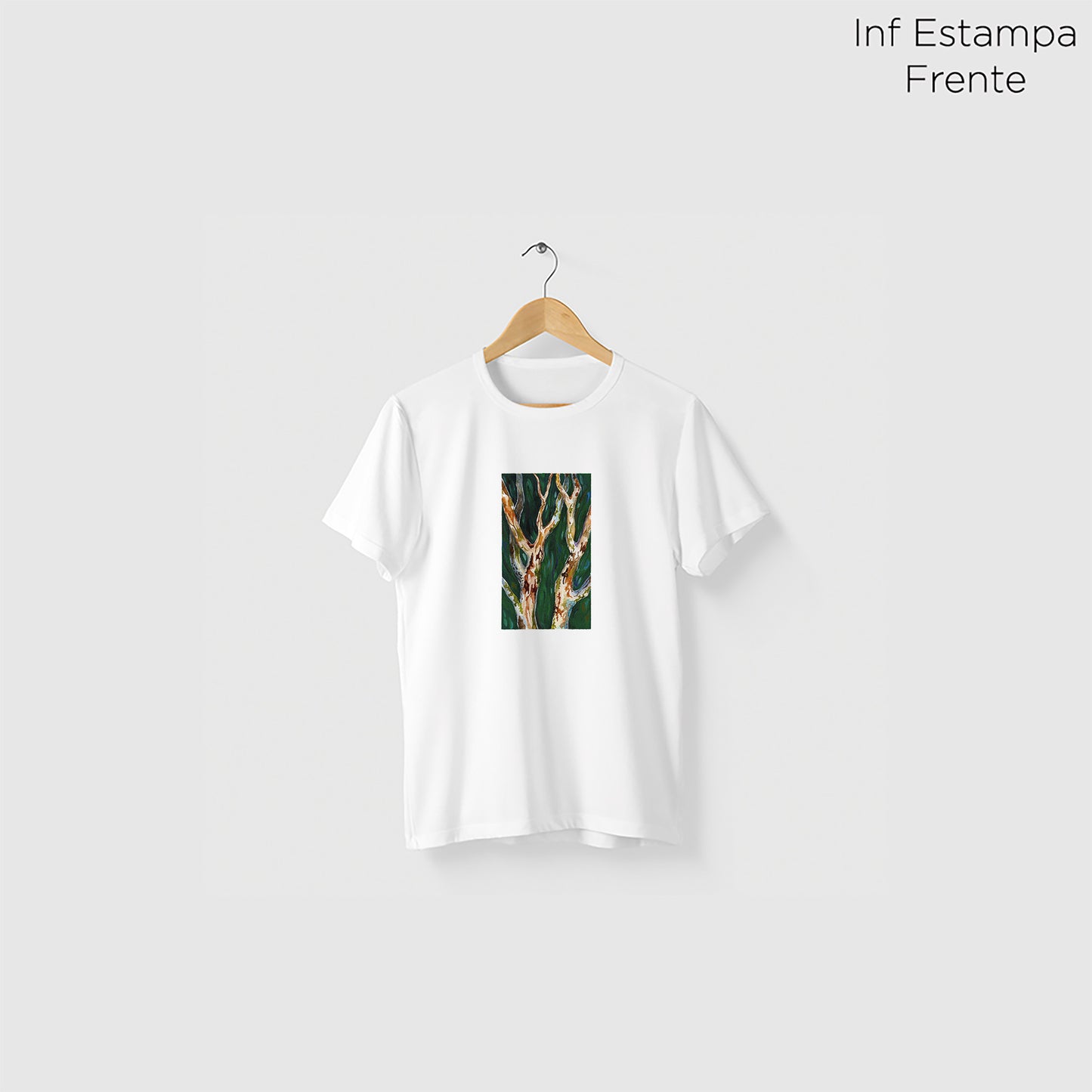 Camiseta Amazônia PAU-FERRO - BRANCO - cód 2338