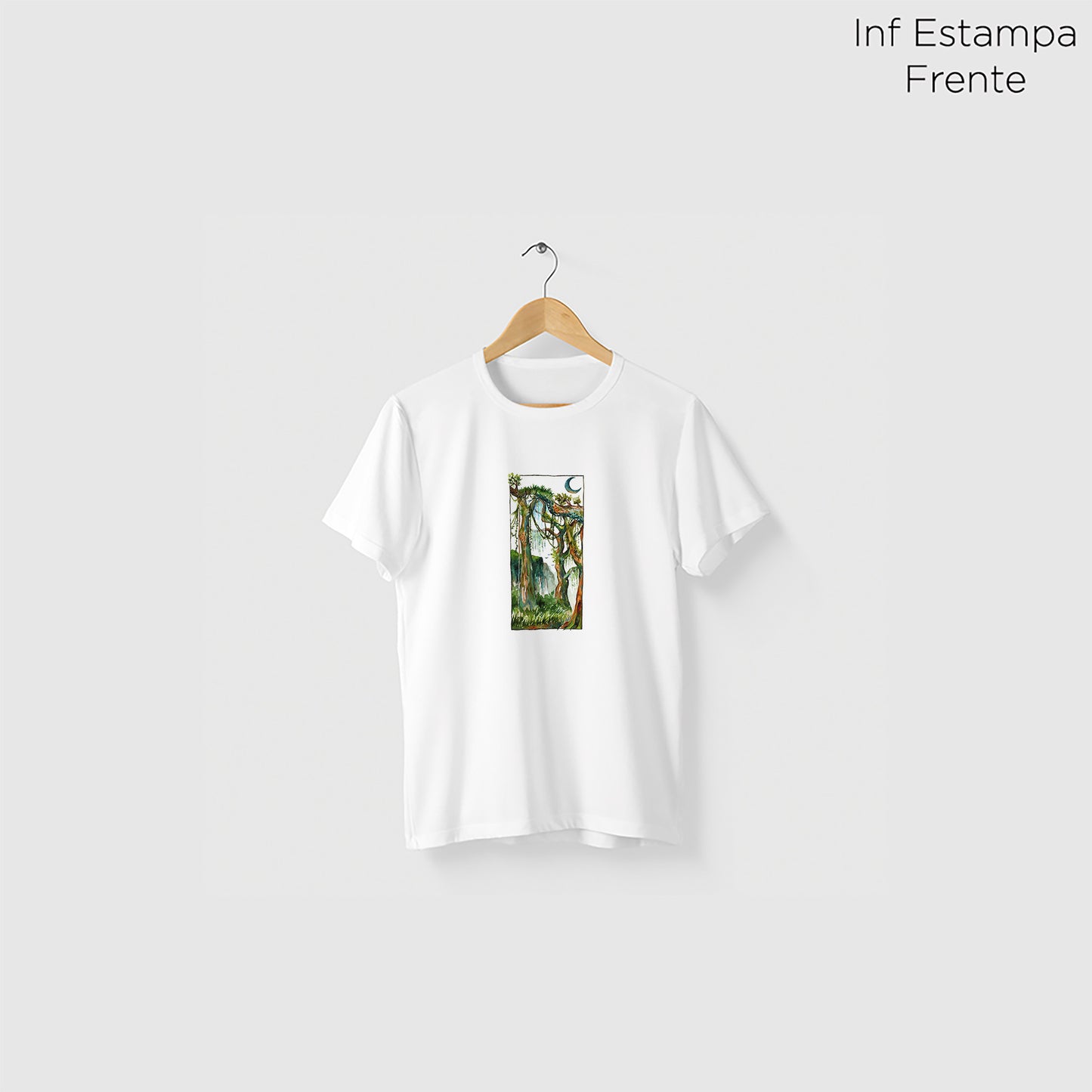 Camiseta Amazônia YBIRÁ ANTES DE NÓS - BRANCO - cód 2340