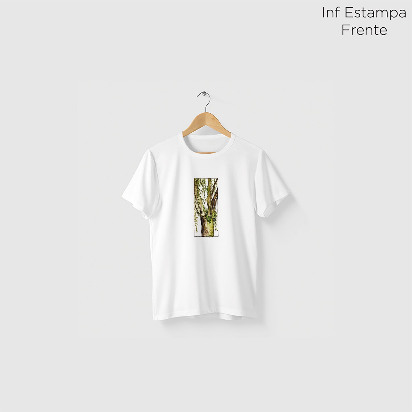 Camiseta Amazônia YBIRÁ MÃE - BRANCO - cód 2341