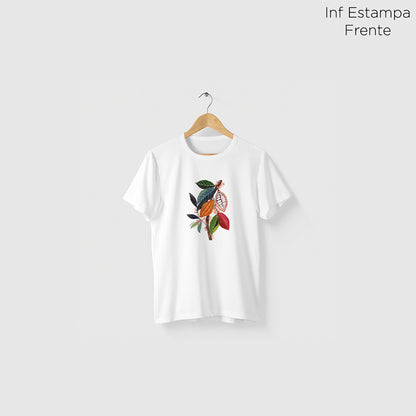 Camiseta Amazônia CACAU - BRANCO - cód 2353
