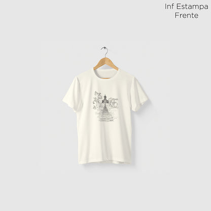 Camiseta Amazônia IGREJA DO SERRO - OFF WHITE - cód 2354