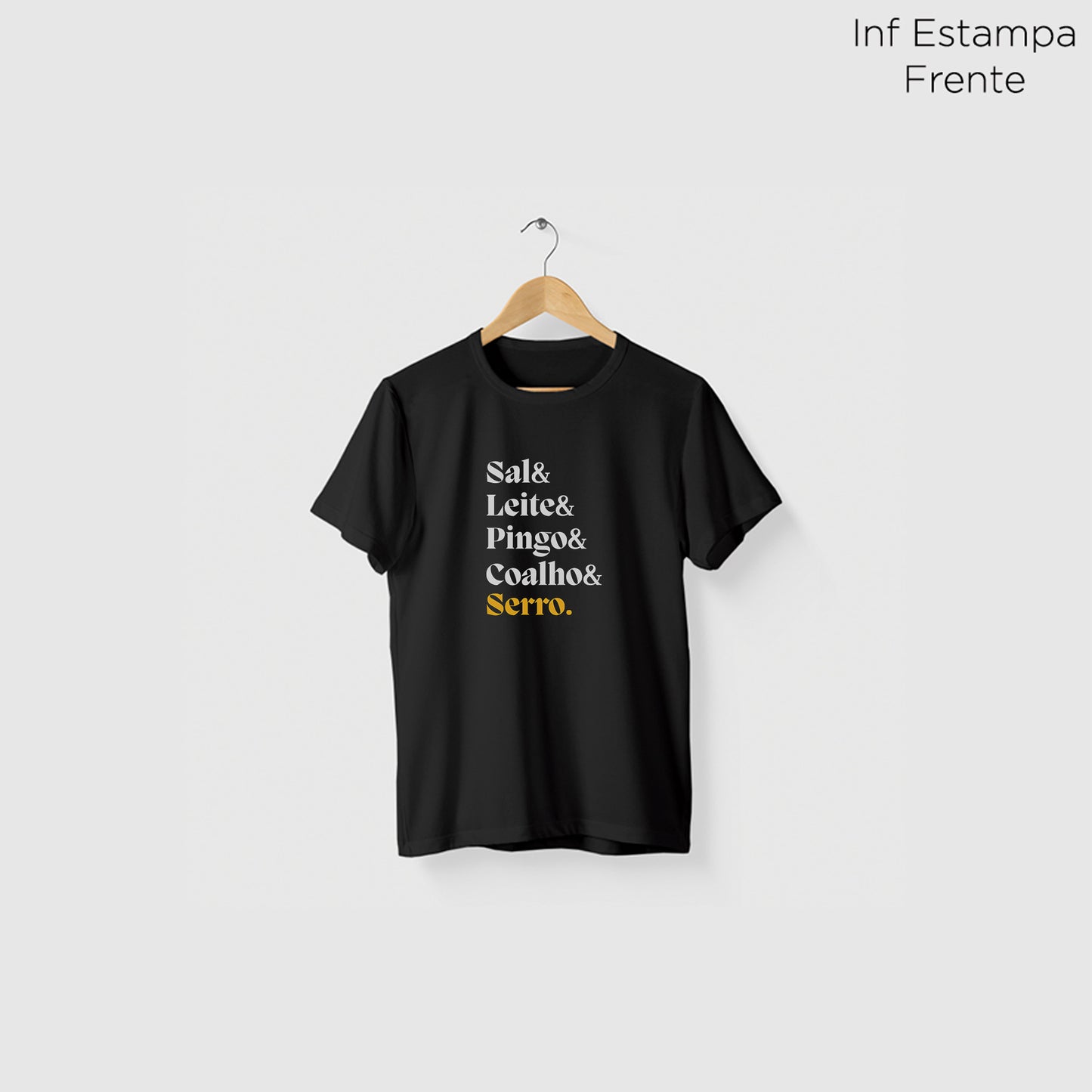 Camiseta Amazônia SERRO DO QUEIJO - PRETO - cód 2355