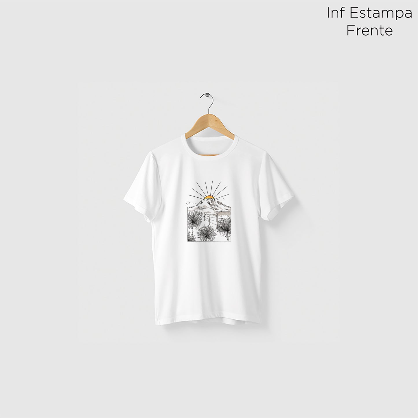 Camiseta Amazônia PICO DO ITAMBÉ - BRANCO - cód 2356