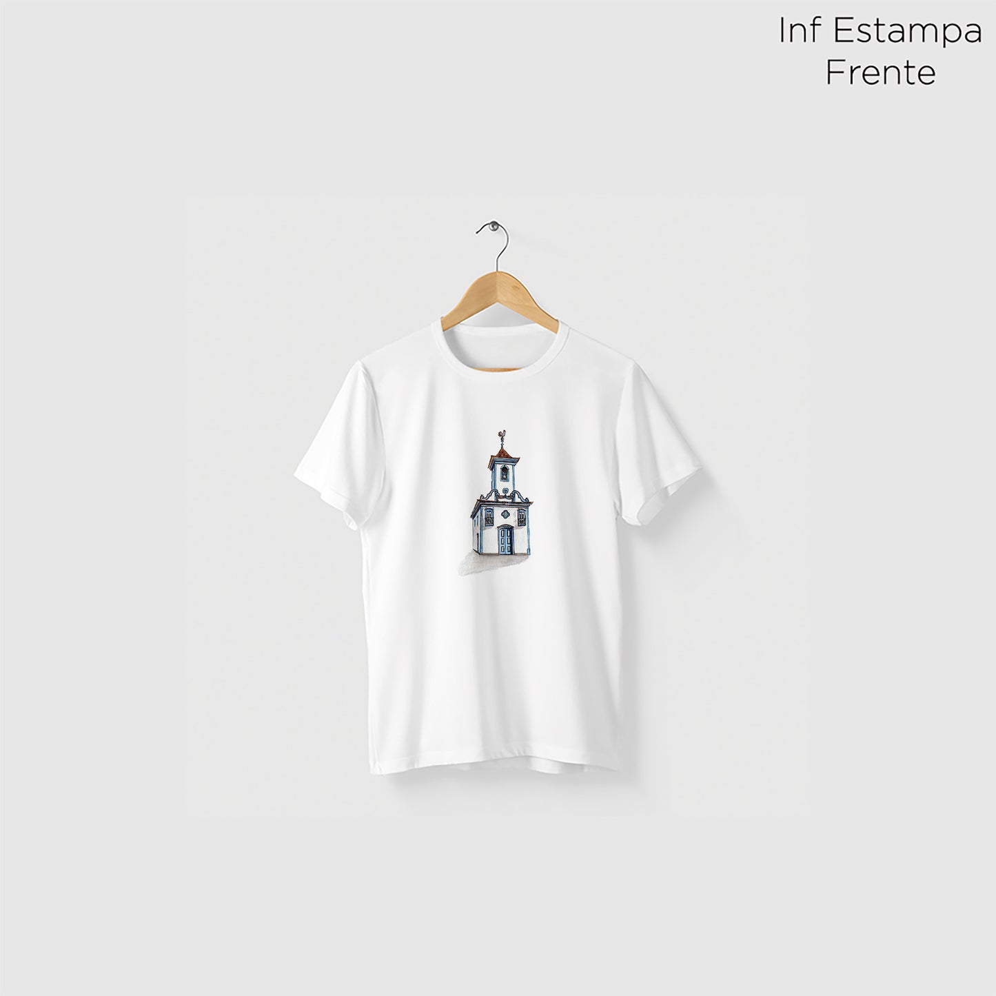 Camiseta Amazônia IGREJA DIAMANTINA - BRANCO - cód 2358