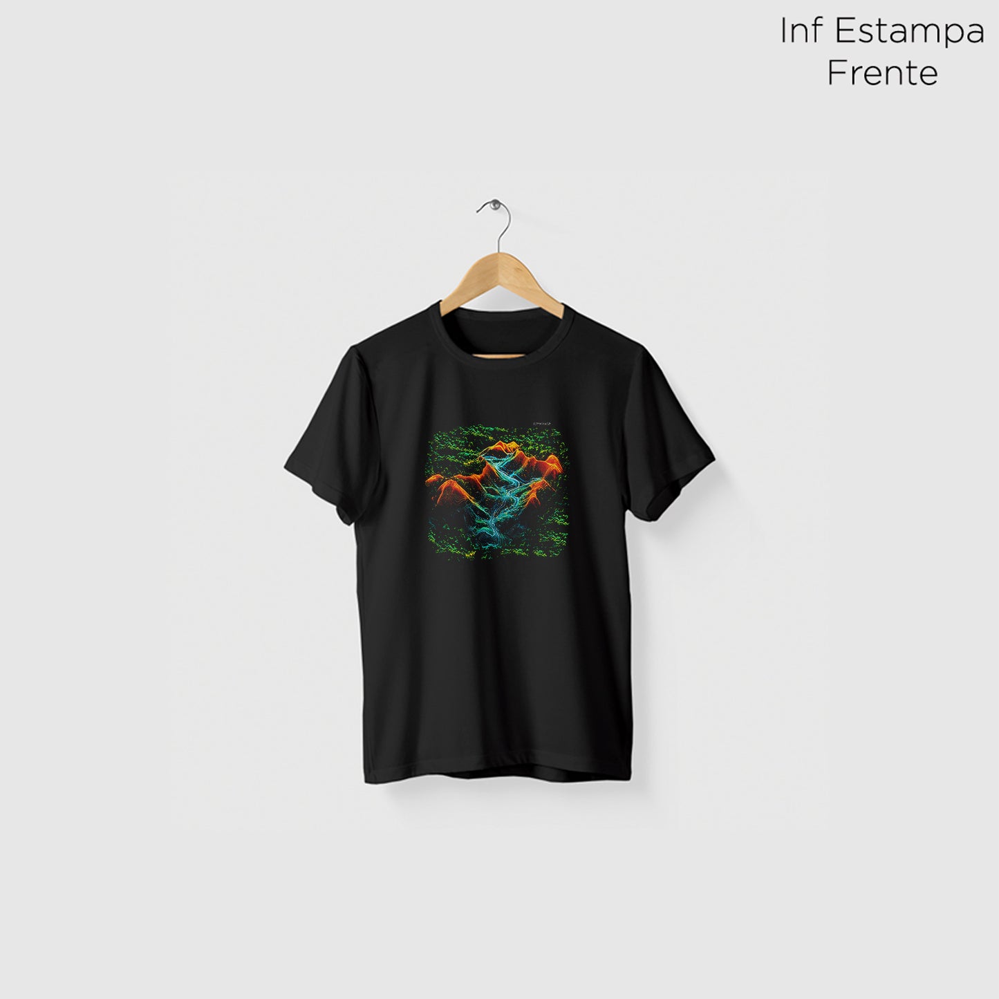 Camiseta Amazônia NATURAL DO ESPINHAÇO - PRETO - cód 2360