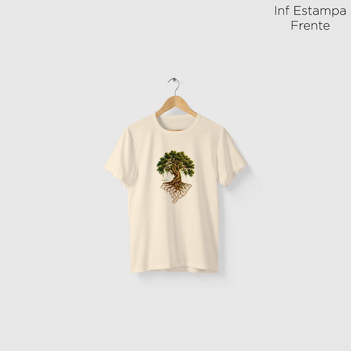 Camiseta Amazônia TERRA BRASILIS - BEGE - cód 2423