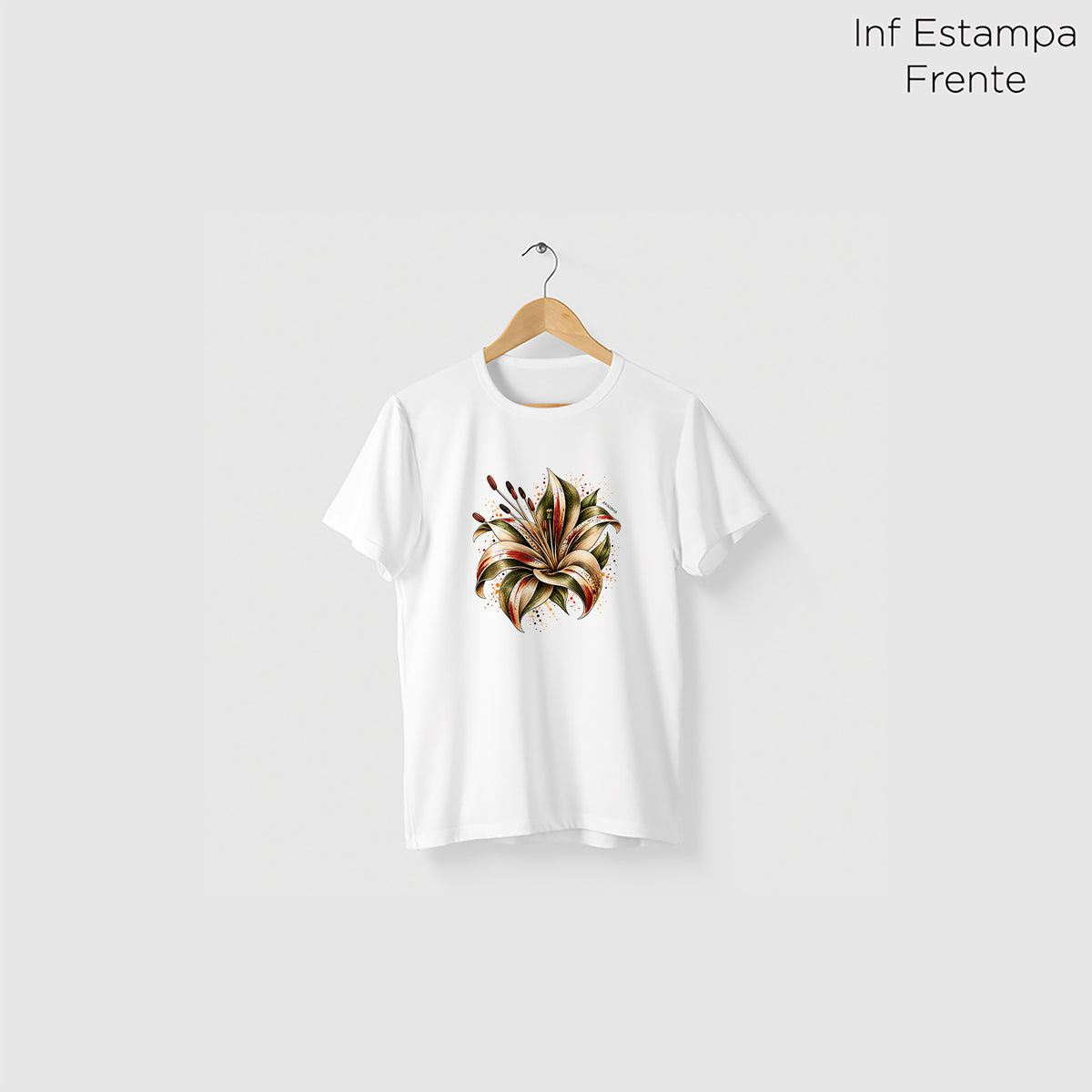 Camiseta Amazônia FLOR DA TERRA - BRANCO - cód 2430