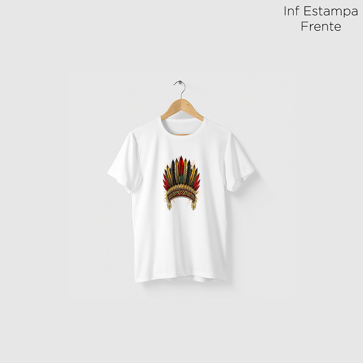 Camiseta Amazônia COCAR BRASILEIRO - BRANCO - cód 2431