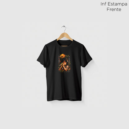 Camiseta Amazônia CULTURA INDÍGENA - PRETO - cód 2455