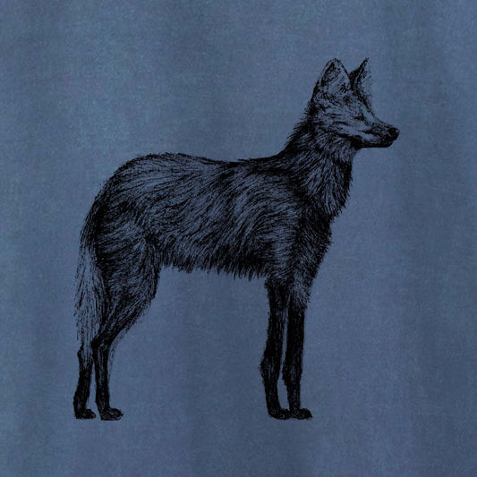 Camiseta Amazônia CHAPADA DOS VEADEIROS - LOBO GUARÁ - AZUL ESTONADO - cód 10005