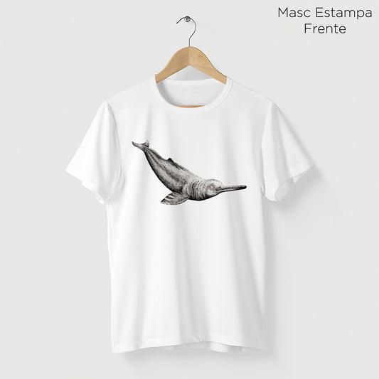 Camiseta Amazônia ANAVILHANAS - BOTO - BRANCO - cód 10001