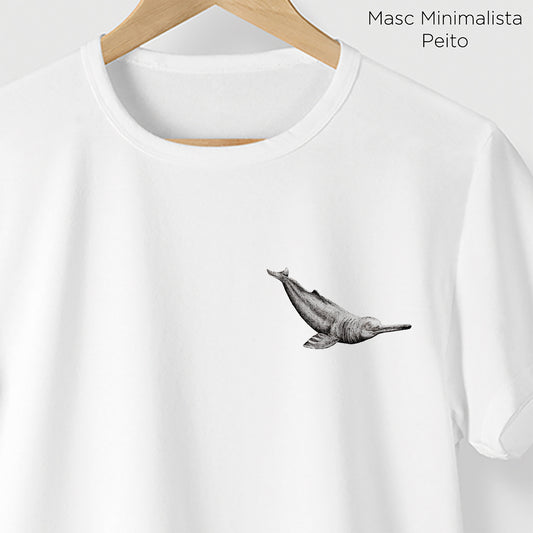 Camiseta Amazônia ANAVILHANAS - BOTO - BRANCO - cód 10001