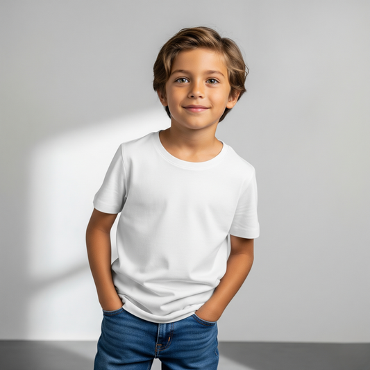 Camiseta Infantil Amazônia ALGODÃO EGÍPCIO - BRANCO - cód IL001