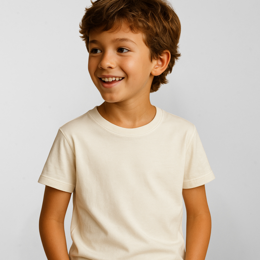 Camiseta Infantil Amazônia ALGODÃO EGÍPCIO - OFF WHITE - cód IL003
