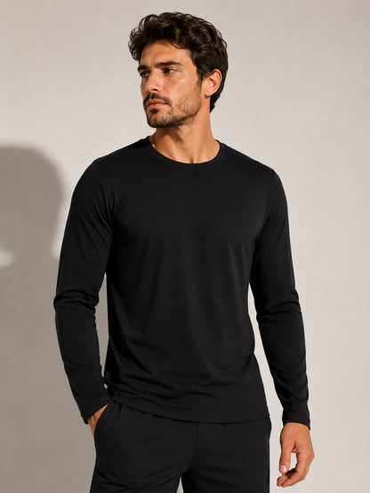 Camiseta Amazônia DRY FIT POLIAMIDA MANGA LONGA - PRETO - cód LF002P