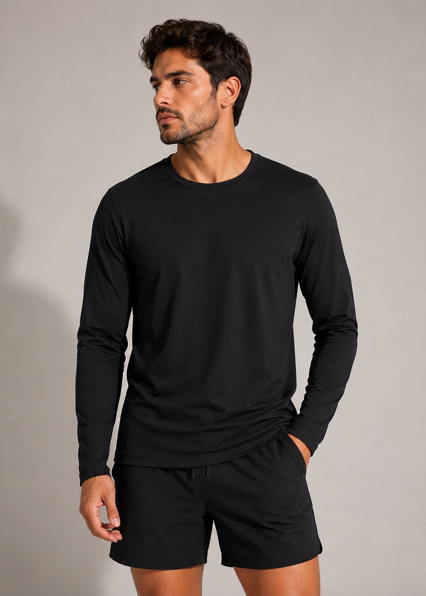 Camiseta Amazônia DRY FIT POLIAMIDA MANGA LONGA - PRETO - cód L002P
