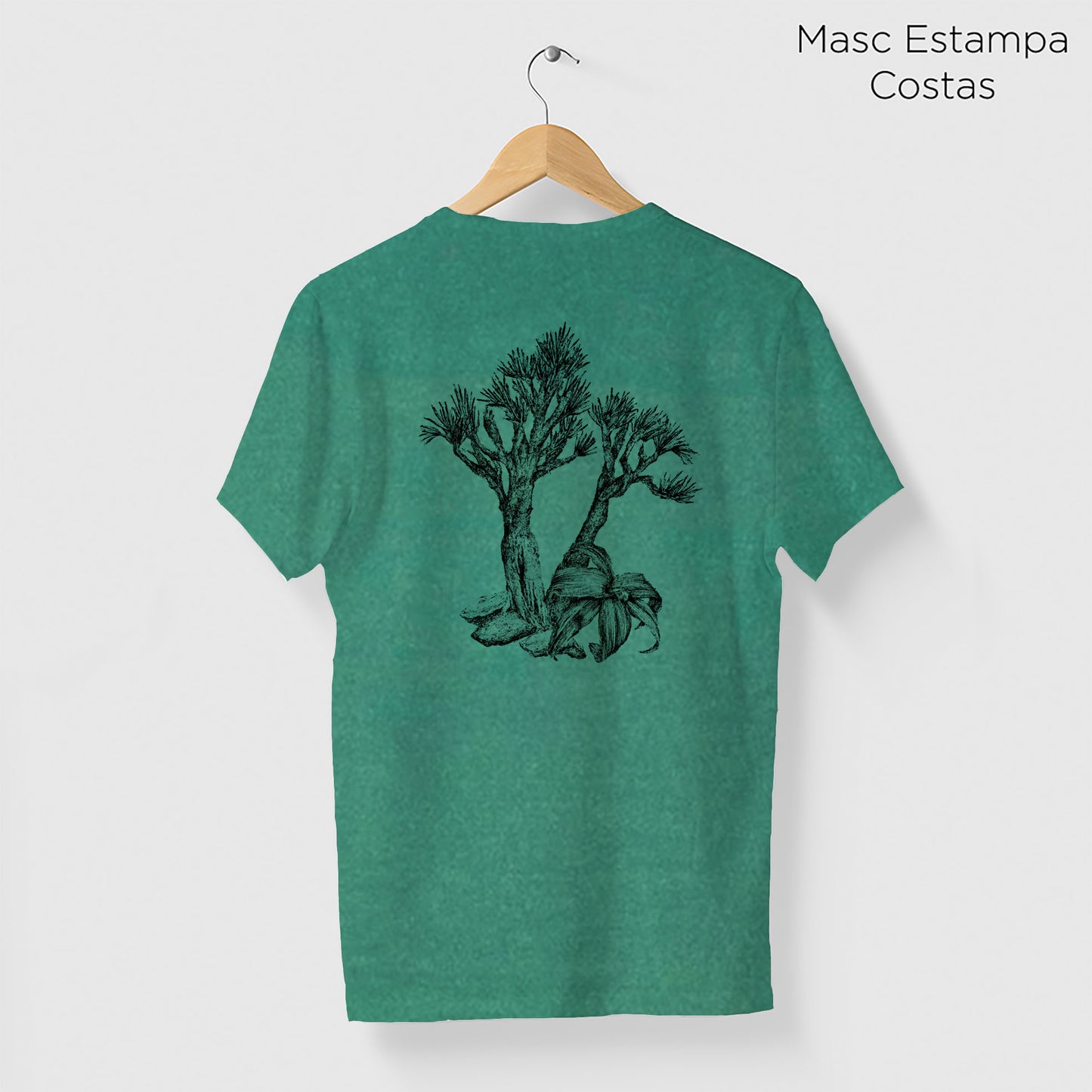 Camiseta Amazônia SERRA DO CIPÓ - VELOZEAS GIGANTES - VERDE ESTONADO - cód 10011