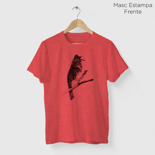 Camiseta Amazônia DESCOBRIMENTO - CRICRIÓ - VERMELHO ESTONADO - cód 10002