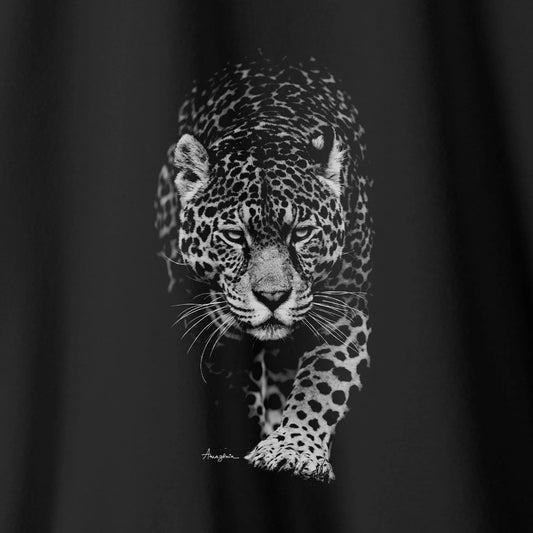 Camiseta Amazônia ONÇA P&B – PRETO - cód 0248